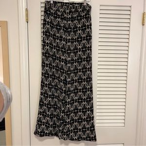 Patterned Anthropologie Wide Leg Pants, Size Small